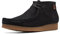 Clarks Shacre Boot, Scarpe Chukka Uomo, Black Suede, 41.5 EU