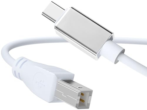 USB C MIDI Kabel, MeloAudio Typ C auf USB 2.0 MIDI Schnittstellenkabel für Samsung, Huawei Laptop, MacBook zum Verbinden mit Drucker, Midi Controller, Midi-Tastatur, Audio-Schnittstelle und mehr
