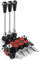 GYZJ Hydraulic Flow Control Valve 3 Spool 11 GPM SAE Ports Adjustable Relief Lever Handle Double Acting Parallel Center Tractor Loader W/ Joystick Small Tractors/Tanks Loaders Log Splitters 3600 PSI