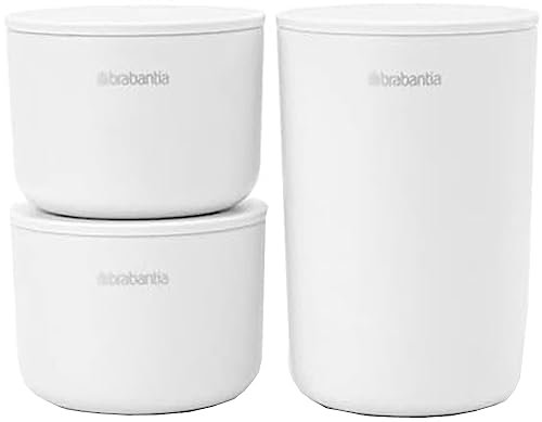 Brabantia 281327 ReNew Collection Storage Containers, White