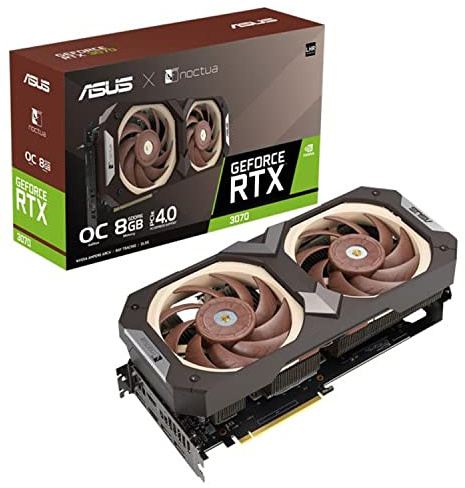 ASUS Noctua Co-Developed NVIDIA GeForce RTX 3070 Video Card / RTX3070-O8G-NOCTUA