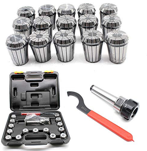Spannzangenfutter, 17 Stück Prazision Spannzange ER32 MK3 M12 Federzange 3-20mm Spannzangen Set für CNC Industrie Fräsmaschinen