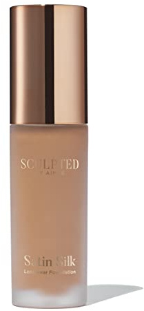 Sculpted by Aimee Satin Silk Longwear Foundation | Lightweight, Hydrating & Buildable High Coverage, Sweat-Resistant Foundation, Rich 6.0