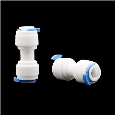 XINHUIPART Joint de Tuyau d'arrosage Coupleur à glissière de 6mm Coupleur Rapide Butt Pneumatique Connexion Raccords de raccords 1/4 Pouce Eau de Jardin Tête Droite 50 pièces (Diameter : 1/4'')