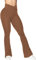 Sunzel Flare Leggings, Crossover Yogahose mit Bauchkontrolle, hohe Taille und weites Bein, Weinrot, S