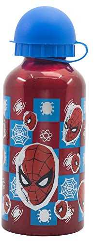 Stor BOUTEILLE EN ALUMINIUM POUR ENFANTS DE 400 ML | SPIDERMAN ARACHNID GRID