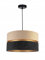 FKL DESIGN Home Deco – Pendelleuchte Esstisch – Hängeleuchten & Pendelleuchten – Deckenlampe Hängend – Lampenschirm Hängelampe- Esszimmerlampe - Wohnzimmer - Küchenlampe - (Ecru-Schwarz)