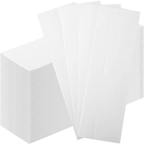 200 Pcs Kraft Paper Bags Kraft Churro Bags Grease Silverware Sleeves for Resistant Utensils Cutlery Cookies Bakery Candy Treats (White)