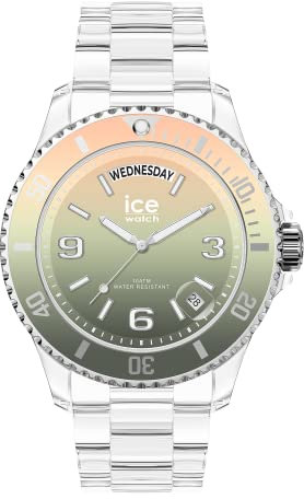 Ice-Watch - ICE clear sunset Yoga - Mehrfarbige Herren/Unisexuhr mit Plastikarmband - 021438 (Medium)