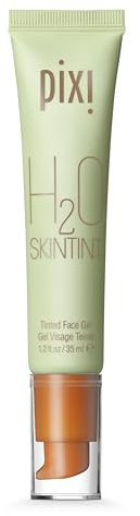 Pixi H2O SkinTint | Tinted Gel Moisturiser | Lightweight, Hydrating & Water-Resistant | Evens Tone & Reduces Redness | Chai | 1.2 fl oz/35 ml