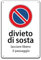 Phonecasing Cartello Segnale Divieto di Sosta - Parcheggio 3 mm Composito (15 cm x 20 cm, Divieto di Sosta)