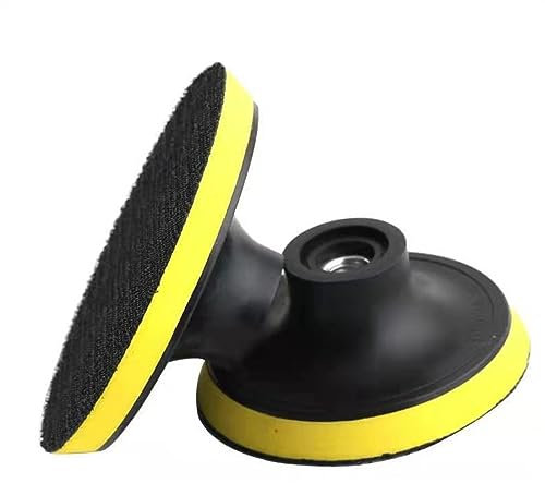 EdvenA 125-180mm(5inch-7inch) Hook& Loop Backing Pad Buffing Plate Disc M10 M14 Threads for Car Polish Angle Grinder Sanding Discs Sander (Color : 125mm (5inch), Size : M14)