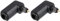 sourcing map Optical Adaptor Fiber Optic Audio Adaptor 90 Degree Digital Fiber Optic Connector Adapter 34mm Black 2PCS