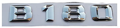 NEZIH Chrome 3D ABS Plastic Car Trunk Rear Letters Badge Emblem Decal Sticker Compatible with Mercedes Benz W246 W242 B Class B180 Emblem-Logo-Aufkleber