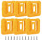 6 Pack Battery Mounts Holder, Battery Dock Holders with 12Pcs Screws, Battery Storage Rack Compatible with Dewalt 20V Battery DCB200 DCB201 DCB202 DCB203 DCB205 DCB206