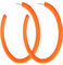 Neon Ohrringe Damen Große Creolen Acryl Vintage Neon Ohrringe Offene Ohrringe C-Form Mode Dicke Hoop Earrings Leichter Schmuck Ohrringe Für 70er 80er 90er Party Zubehör (Orange)