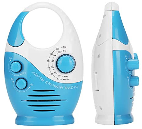 Tragbares, Wasserdichtes AM-FM-Radio mit Duschlautsprecher, Kompaktes Design, Eingebauter Lautsprecher, Batteriebetrieben