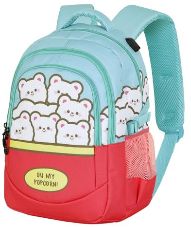 Oh My Pop! Popcorn-Plus Running Rucksack, Blau, 34 x 46 cm, Kapazität 32 L