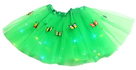 Kostüm Damen Zubehör Rock Braun Tüllrock Mit Lichterkette Karneval Tüllrock Kurz Damen Tüllrock Damen Leuchtend Tüllrock XXL