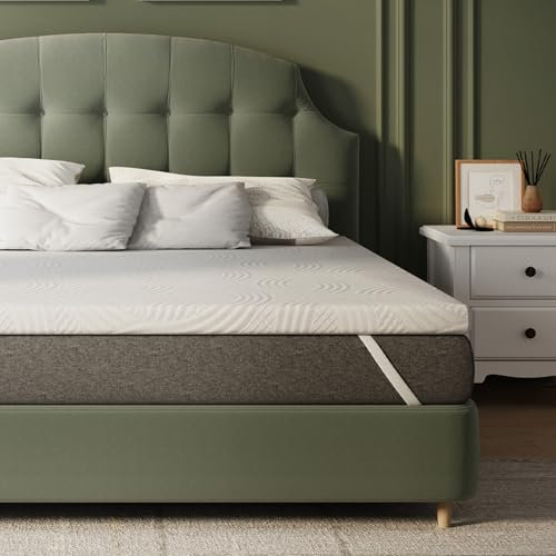 Novilla Surmatelas 160x200, 7.5CM Surmatelas en Mousse de confort, Certifié Sûr et Fiable par CertiPUR-US et Oeko-TEX, Absorbant et Respirant, Tissu Doux pour La Peau, Lavable