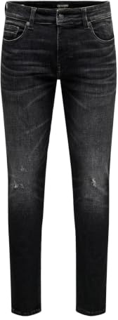 Only & Sons Herren Jeans Onsloom Slim Jax Wb 0420 Dim DNM Noos