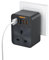 TESSAN 30W USB C Plug Adaptor UK, Multi Plug Power Adaptor with 4 USB Ports, Black Wall Charger Sockets for Home, Kitchen, Office, School Supplies