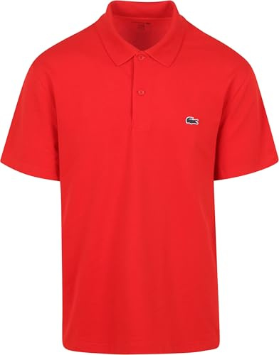 Lacoste Poloshirt Breathable Rot - Grösse M - Herren - Bekleidung - Regular-fit - Baumwolle -