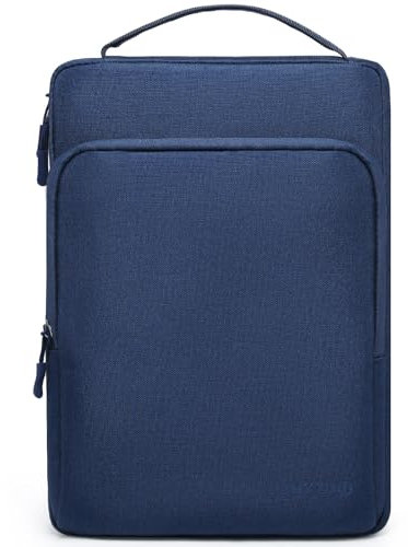 HYZUO 15-16 Pollici Borsa Laptop per MacBook Pro 16 M4 M3 M2 M1 2024-2019, 15 Surface Book, Custodia per Notebook per 15 15,6 Dell HP Lenovo ThinkBook Asus Acer Samsung Huawei, Blu Navy
