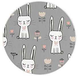 Niedlicher Häschen-Kaninchen-Untersetzer, sechsteilig, hitzebeständig, wiederverwendbar, Untertassen für Getränke, Weingläser, Pflanzen, Tassen