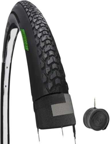 Neumático 700 x 40C (42-622) + cámara de aire válvula ITA Demi Slick goma carretera bicicleta hombre Gravel Off-Road estirado trekking MTB
