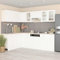 ShGaxin 11-TLG. Küchenzeile Weiß Holzwerkstoff, Einbauküche, Küche Komplett, Einbauküchen, Single Küche Komplett, Kleiner Küchenblock