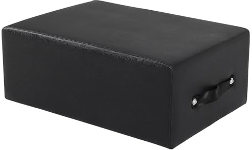 Portable Pilates Setting Box, Non-Slip Pilates Reformer Set Box for Home Gym, Pilates Exercise Accessories Suitable for Pilates Boards, Premium Leather and Plywood