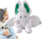 Kaninchen Plüsch - Weiches -Kaninchen-Plüschpuppen-Wurfkissen mit flügeln | 13,7-Zoll-realistisches pelziges Kaninchen-Plüschtier, das Kissen umarmt, , gefüllte Geschenkpuppen für Kinder, , Mädchen