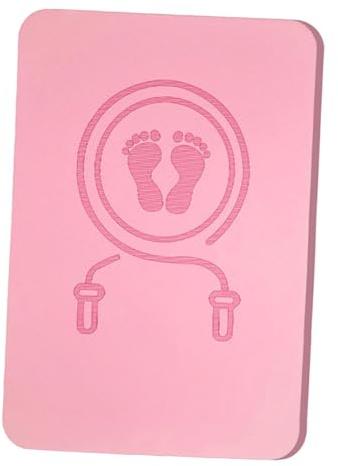 Ronyme Jump Rope Mat, Exercise Mat, Soundproofing, Non-Slip, Versatile Blanket for Slow Jogging Indoors, Fitness Workout Pad, Pink