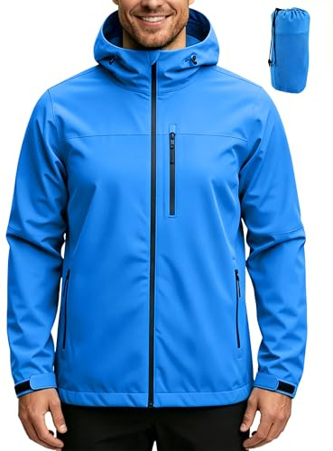 ACCNUO Veste Imperméable Homme Imperméable et légère Veste de pluie pour homme veste de pluie pour le cyclisme camping alpinisme, la randonnée et l'escalade