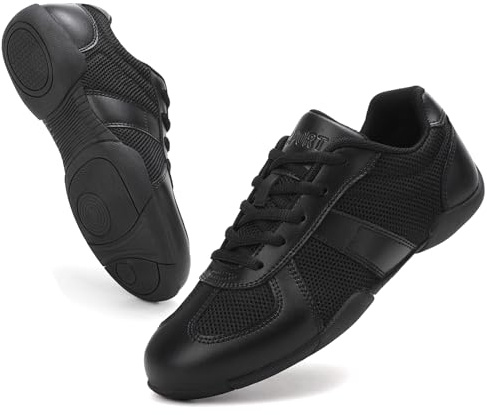 XJITIGER Womens Cheer Dance Shoes: Girls Cheerleading Sneakers - Breathable Training Shoes for Athletic Gymnastics Competitions Practice Black 40