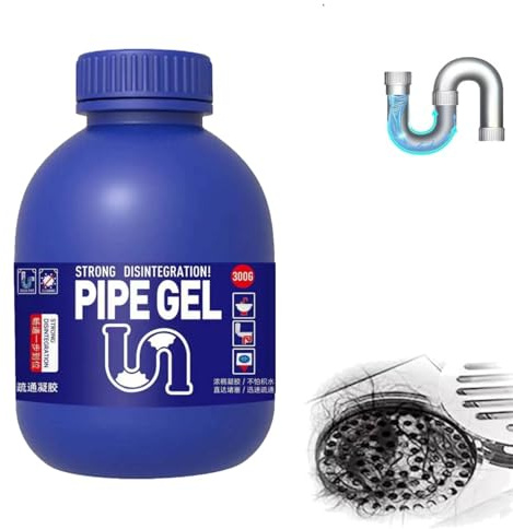 Starker Abflussreiniger, Rohrreiniger Extrem Stark, Leistungsstarke Pipeline -Baggerabfluss, Küchenreiniger, Küchenflocke Abflussreiniger, für Küche, Bad, Toilette, Dusche, Waschbecken, 300ml
