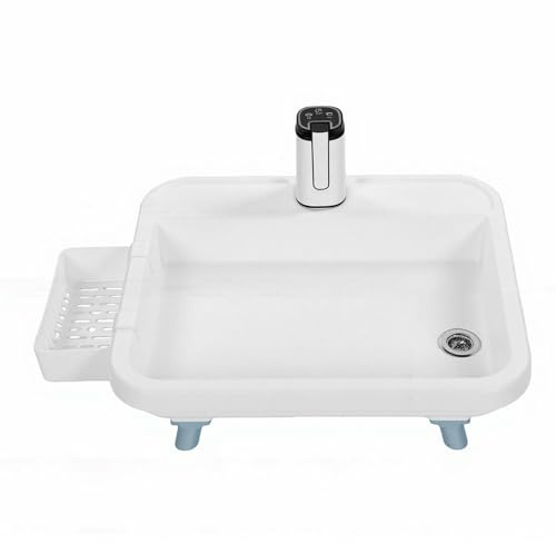 RiToEasysports Lavello Portatile, Stazione di Lavaggio a Mano con Lavandino Portatile con Supporto Rimovibile per Tenda da Campeggio per Campers