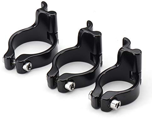 Tutoy 28.6/31.8/34.9mm Alloy Braze on Front Mech Derailleur Black Clamp - #1