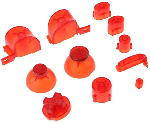 ABXYZ - Set di tasti di ricambio per controller Nintendo Gamecube NGC, colore: Nero