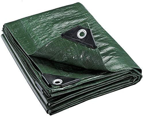 CelinaSun Lona de Tela 3x4 m Lona Verde 140 g/m² Lona de jardín Cubierta de Muebles de jardín Lona de Remolque Lona con Ojales