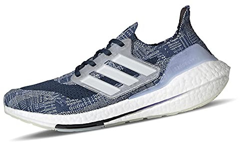 adidas Herren Ultraboost 21 Primeblue Running Shoe, Crew Blue/Cloud White/Crew Navy, 43 1/3 EU