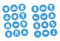 Möbelaufkleber Ordnungssticker für Kleidung weiß/blau - Möbelfolie Kinderzimmer, Kleiderschrank, Ordnung lernen, Aufbewahrung, Ordnungssystem