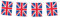 Bandiere in tessuto con bandiera Union Jack, 12 bandierine decorative per feste, 30,5 x 20,3 cm