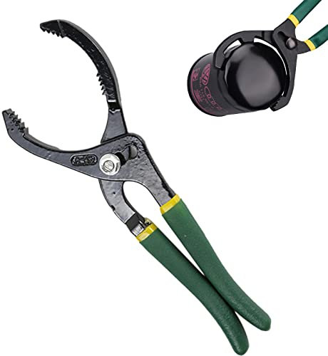 Pinza Filtro Olio, Pinza per Filtro Olio Regolabile Chiave da Filtro Dell'olio, Strumento per la Rimozione del Filtro Dell'olio con Impugnatura Antiscivolo Filtro Olio per 63-116 mm