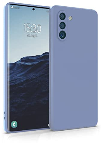 MyGadget Hülle für Samsung Galaxy Note 10 - robuste Silikon Schutzhülle TPU Case Slim Silikonhülle - Back Cover Kratzfest Handyhülle - Matt Blau