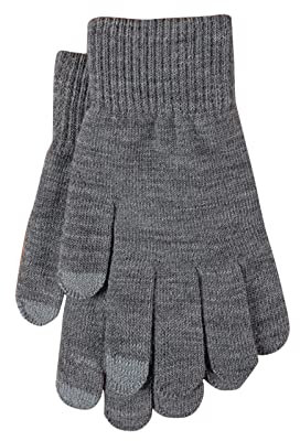 Winter-Handschuhe, gestrickt, einfarbig, Wolle, verdickt, gebürstet, Fünf-Finger-Fahrrad-Handschuhe, warme Damenhandschuhe (A, Einheitsgröße)