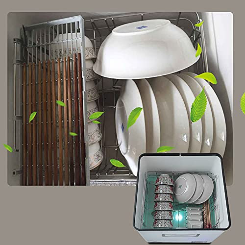 Mini lave-vaisselle 1500 W - Lave-vaisselle de table - 220 V - Prise européenne - Kit pour lave-vaisselle ménager entièrement automatique - 42 x 38 x 46 cm