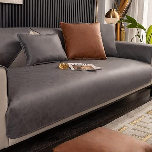 Sofabezüge 1 2 3 4 Sitzer Wasserdicht Sofabezug, L Form Sofaüberwurf,Ecksofa Pets Dog Couch Überzug Anti-Rutsch Sofa Überwurf (Color : #2, Size : 70x150cm 1pc)
