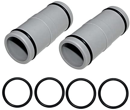 ADKUN (2PACK) 1-1/4 Inch Pool Filter Pump Replacement Hose Adapter for Intex Bestway Coleman Swimming Pool Pumps (2 interfaces)